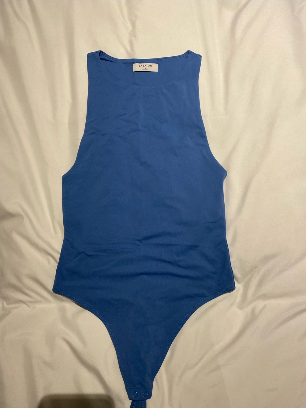 Babaton Royal Blue Tank-Style One-Piece Bodysuit
